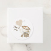 Kaffeehaus Babydusche Danke Geschenkanhänger (Beispiel)