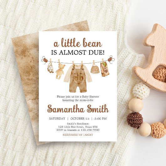 Kaffeehaus Babydusche Einladung