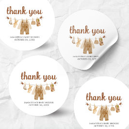 Kaffeehaus Babydusche Runder Aufkleber