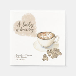 Kaffeehaus Babydusche Serviette