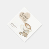 Kaffeehaus Babydusche Serviette (Ecke)