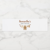 Kaffeehaus Babydusche Wasserflaschenetikett (Einzelnes Label)