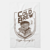 Kaffeehaus Cold Brew Kaffee Röstfirma Geschirrtuch (Vertikal)