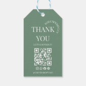 Kaffeehaus-Dankeschön-QR-Code-Geschenk-Anhänger Geschenkanhänger (Rückseite)