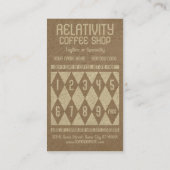 Kaffeehaus Diamantenkarte Briefmarke Treuekarte (Rückseite)