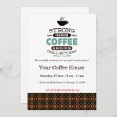 Kaffeehaus Einladung (Vorne/Hinten)