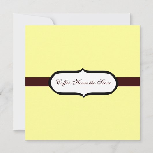 Kaffeehaus Einladung (Vorderseite)