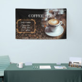 Kaffeehaus Espresso Café Drinks modern Business B Banner (Messeveranstaltung)