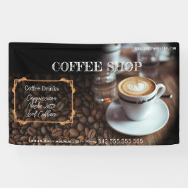 Kaffeehaus Espresso Café Drinks modern Business B Banner