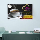 Kaffeehaus Espresso Café Drinks modern Business B Banner (Messeveranstaltung)