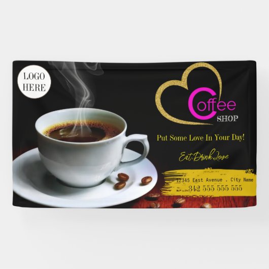 Kaffeehaus Espresso Café Drinks modern Business B Banner (Horizontal)