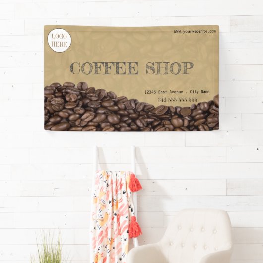 Kaffeehaus Espresso Café Drinks modern Business Banner (Insitu)