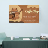 Kaffeehaus Espresso Café Drinks modern Business Banner (Messeveranstaltung)