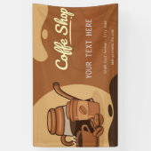 Kaffeehaus Espresso Café Drinks modern Business Banner (Vertikal)