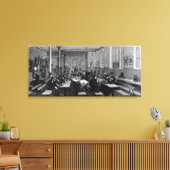 Kaffeehaus für Arbeiter Leinwanddruck (Insitu (Wohnzimmer))