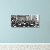 Kaffeehaus für Arbeiter Leinwanddruck (Insitu (Holzboden))