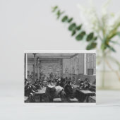 Kaffeehaus für Arbeiter Postkarte (Stehend Vorderseite)