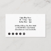 Kaffeehaus | Goldmarmor Treuekarte (Rückseite)