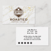 Kaffeehaus | Goldmarmor Treuekarte (Vorne/Hinten)