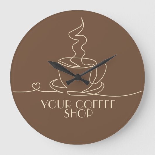 Kaffeehaus Große Wanduhr (Vorderseite)