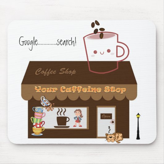 Kaffeehaus Kaffee Tasse Bean Maus Pad! Mousepad (Vorne)