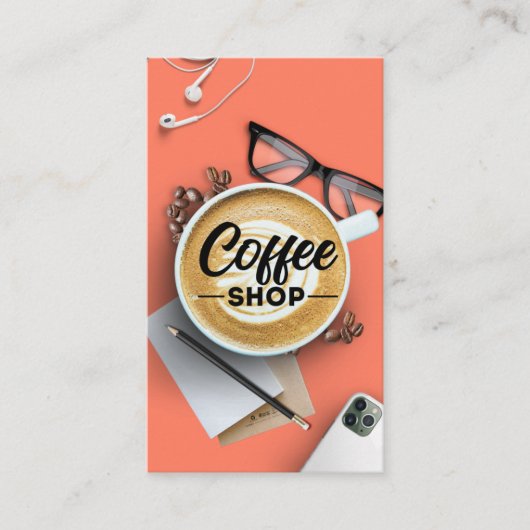 Kaffeehaus/Kaffeehaus/Kaffeehaus Visitenkarte (Vorderseite)