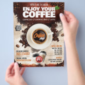 Kaffeehaus/Kaffeehaus (Vorlage) Flyer (Hand)