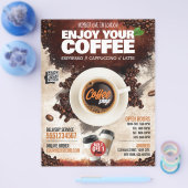 Kaffeehaus/Kaffeehaus (Vorlage) Flyer (Einzeln)