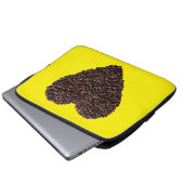 Kaffeehaus Laptopschutzhülle (Vorne Knopf)