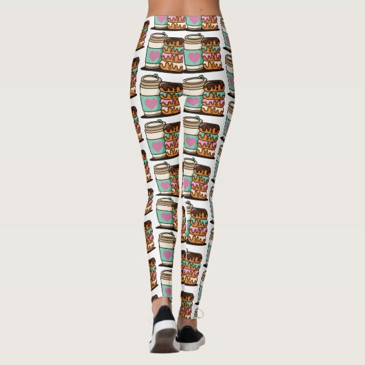Kaffeehaus Liebhaber Leggings (Rückseite)
