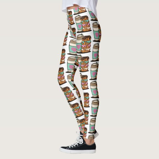 Kaffeehaus Liebhaber Leggings (Links)