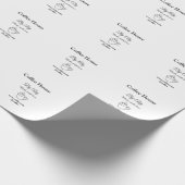 Kaffeehaus mit Liebe hinzufügen Text Website socia Geschenkpapier (Ecke)