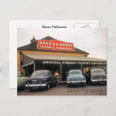 Kaffeehaus, New Orleans, Textkarte bearbeiten Postkarte (Vorne/Hinten)