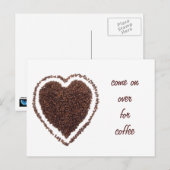 Kaffeehaus Postkarte (Vorne/Hinten)