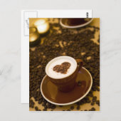 Kaffeehaus Postkarte (Vorne/Hinten)