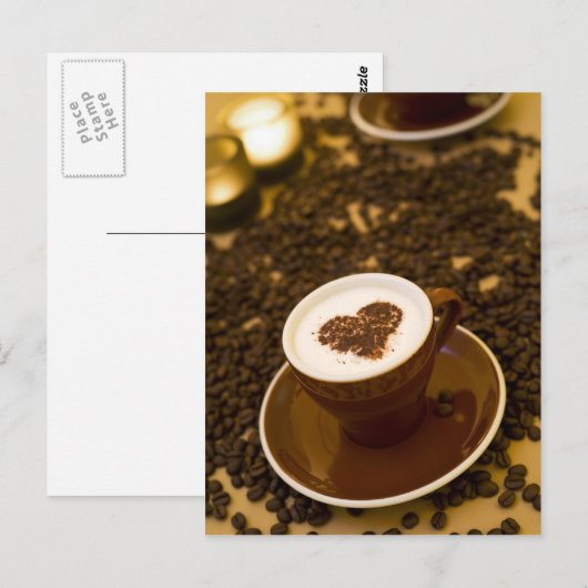 Kaffeehaus Postkarte (Vorne/Hinten)