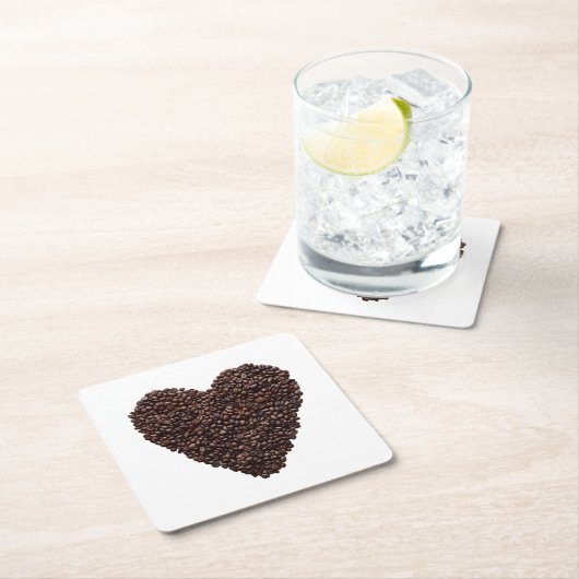 Kaffeehaus Rechteckiger Pappuntersetzer (Vor Ort)