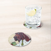 Kaffeehaus-Untersetzer Runder Pappuntersetzer (Vor Ort)