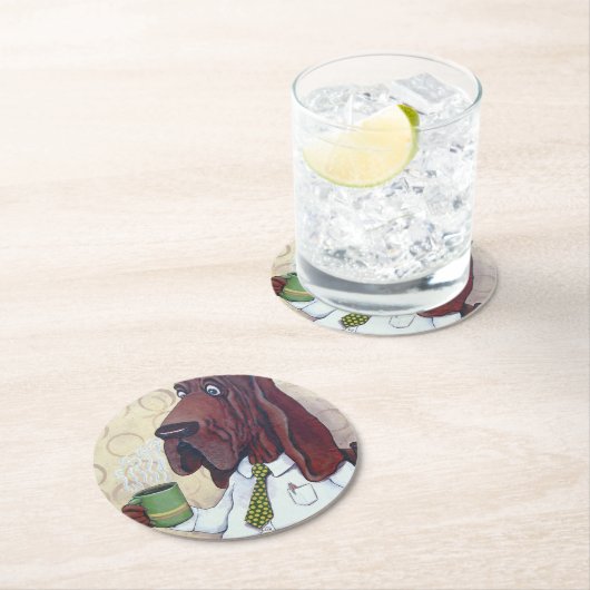 Kaffeehaus-Untersetzer Runder Pappuntersetzer (Vor Ort)