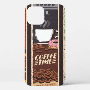 Kaffeehaus vintage vintage Banner, Cafeteria an Case-Mate iPhone Hülle