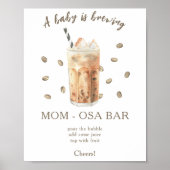 Kaffeehausen Babydusche Momosa Bar Poster (Vorne)