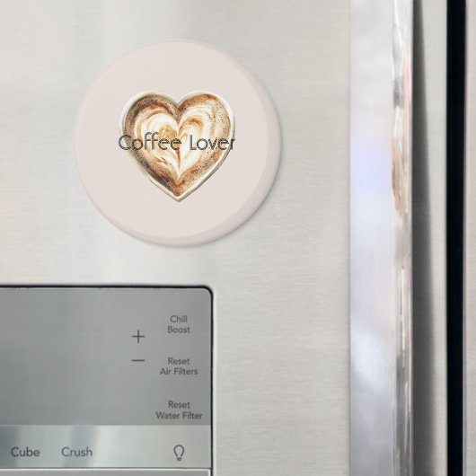 Kaffeeherz mit Sahne Magnet (In Situ (Kühlschrank))