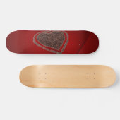 Kaffeeherz-Skateboard Skateboard (Horizontal)