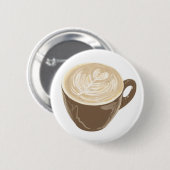 Kaffeeherzkunst Button (Vorne & Hinten)