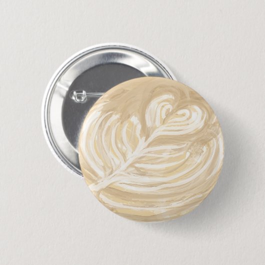 Kaffeeherzkunst Button (Vorne & Hinten)