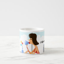 Kaffeehübsche sexy Sipperespresso-Tasse