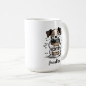 Kaffeehund Personalisiert Kaffeetasse (VorderseiteRechts)