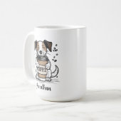 Kaffeehund Personalisiert Kaffeetasse (Vorderseite Links)