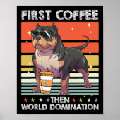 Kaffeehund - Pet American Bully Poster (Vorne)