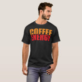 Kaffeehund schwarzes Labor T-Shirt (Vorne ganz)